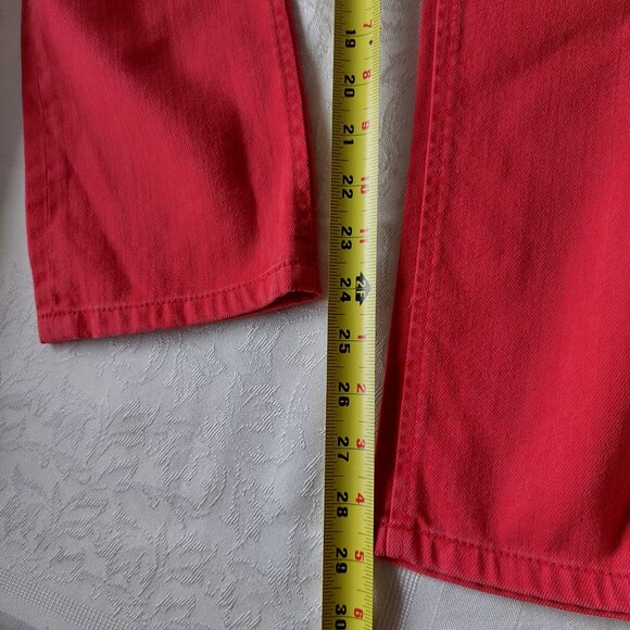 Ralph Lauren Jeans Bright Red Skinny Fit Stretch Jeans, Size 4 - Picture 9 of 10